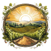 Landscape with vineyards