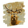 Cerf avec bois