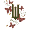 Wicked Design Logo With Butterflies