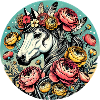 Floral Horse