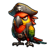 Red Pirate Parrot