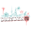 Dresde Skyline City Allemagne Graffiti