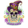 Mardi Gras - Carnival - Skull - Gift