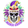 Mardi Gras - Carnaval - Crâne - Cadeau
