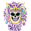 Mardi Gras - Carnival - Skull - Gift