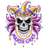 Mardi Gras - Carnival - Skull - Gift