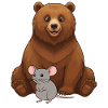 Bär und Maus Beste Freunde