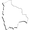 Bolivia map as an outline