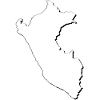 Peru map as an outline
