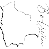 Bolivia map as outline EN
