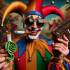 Joker mit Sonnenbrille