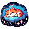 Cute sleeping kitten