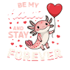 Cute Axolotl Valentins Day