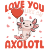 Mignon Axolotl Saint-Valentin