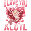 Mignon Axolotl Saint-Valentin