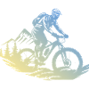Mountain biker mountain bike