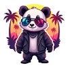Neon Funky Panda