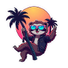 Neon Chill Sloth
