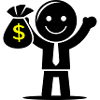 Argent Cash Hustle Sac d’argent