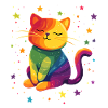 Cute Rainbow Cat