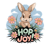 Hop Joy Bunny Pasqua simpatico divertimento per tutti