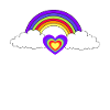 Rainbow Heart Hearts Love Valentine