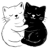 Chats mignons – simples et élégants