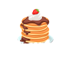 Pancakes Tower Enjoy Breakfast Fun
