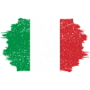 Italian Flag Brush Stroke