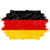 German Flag Brush Art