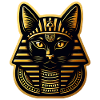 Cat in Egyptian Pharaoh Style