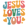 Jesus loves you Christian saying