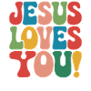 Jesus loves you Christian saying