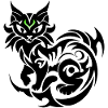 Mystic cat tribal