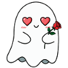 Ghost with Rose