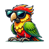 Parrot Sunglasses Comic