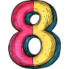 8 Number symbol