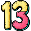 13 Number symbol