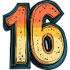 16 Number symbol