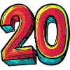 20 Zahl symbol