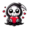 Cute Grim Reaper Love