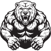 Bear Grizzly Muscles Bodybuilding Gym