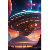 Nebula Liner Over Crimson Valleys