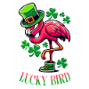 Lucky Bird – St. Patrick’s Flamingo