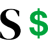 Letter s dollar