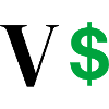 Letter v dollar
