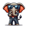 Elephant Comic Sunglasses