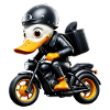 Biker Duck