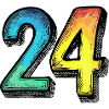 24 Number symbol