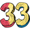 33 Number symbol
